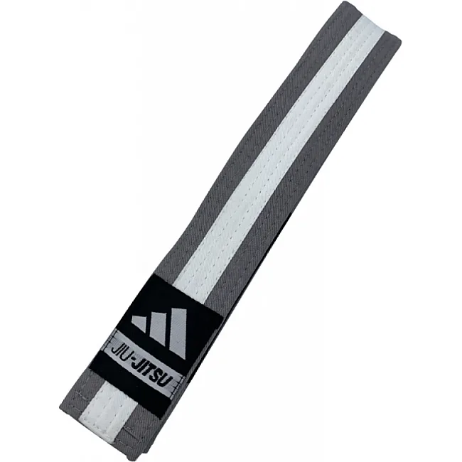 Пояс для Джиу-Джитсу Adidas | серо-белый | adiBJJB-K