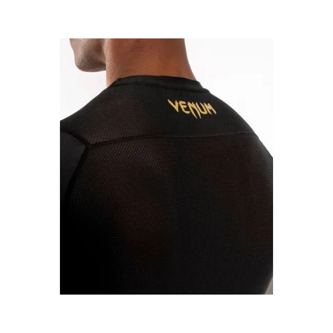 Рашгард з коротким рукавом VENUM G-Fits Black Gold