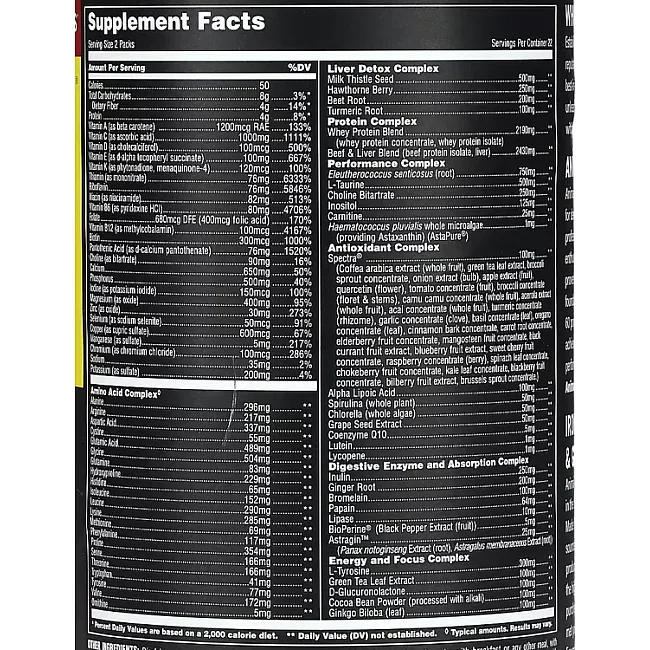 Витаминно-минеральный комплекс Universal Animal Pak 30 Packs