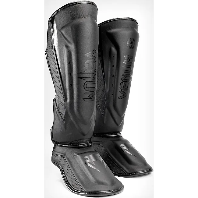 Защитные щитки для ног VENUM Elite Evo Black Black