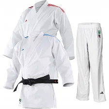 Комплект кімоно Adidas Fighter Slim Fit (2 куртки та 1 штани) (білий) K220DNAKIT
