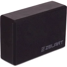 Блок для йоги ZELART FI-2572 (Чорний)