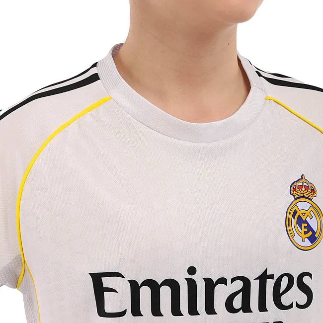 Футбольная форма детская с символикой клуба REAL MADRID MBAPPE 10 домашняя 2026 SP-SPORT CO-7339 (Белый)