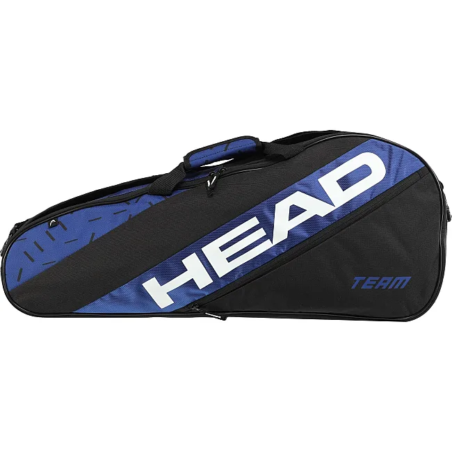 Теннисная сумка для ракеток большой теннис на 3 ракетки HEAD Team 262334 (Черный-синий)