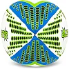 Регбийный мяч SOCCER STAR R-5341-3 (Белый-синий-салатовый)