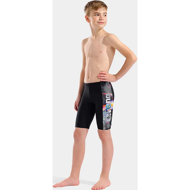 Плавки для мальчиков Arena LIT LOGO SWIM JAMMER черный (для детей)