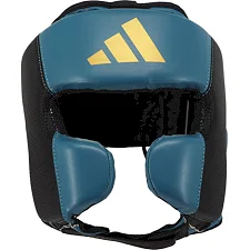 Боксерський шолом Adidas Power 50 блакитний/чорний/золотий | C50HG