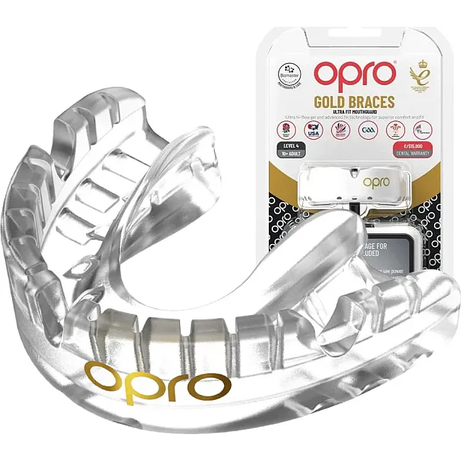 Капа OPRO Gold Braces під брекети доросла (вік 11+) Clearl (art.102506006)