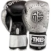 Перчатки для бокса кожа TOP KING GCT01 (Черный-серебряный)