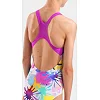 Купальник закрытый для девочек Arena SPRAYING SWIMSUIT SWIM PRO BAC белый, розовый (для детей)