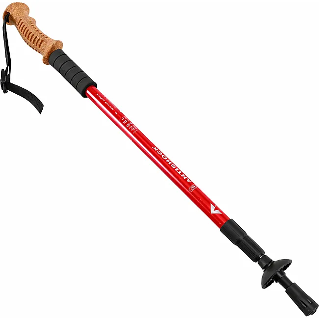 Палка для скандинавской ходьбы ANTISHOCK SP-SPORT TY-7164 (Красный)