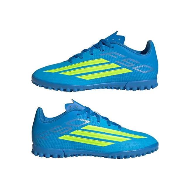 Сороконіжки дитячі ADIDAS F50 CLUB TF J блакитний, жовтий (для дітей)