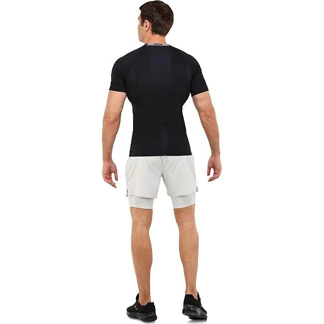 Спортивные шорты двойные 2 в 1 с тайтсами мужские JOMA ICONIC 104441-250 (Серый)