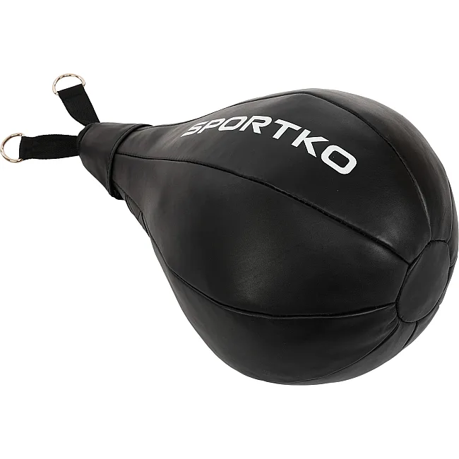 Боксерська груша краплеподібна набивна SPORTKO GK-3 60x35см (Чорний)