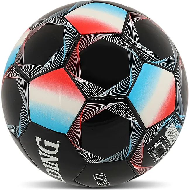 Футбольный мяч SPALDING 2.0 66005Z (Черный-голубой)