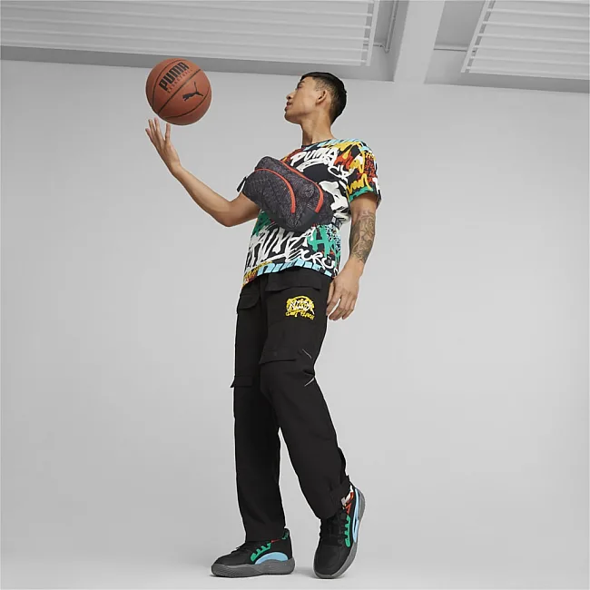 Сумка по пояс Puma Basketball Waist Bag 1,5L черный 23х13х6 см