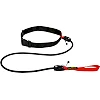 Трос эластичный с поясом MADWAVE SHORT BELT M077104 длина-1,15м (Черный-красный)