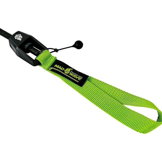Трос эластичный с поясом MADWAVE SHORT BELT M077104 длина-1,15м (Черный-красный)