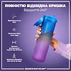 Бутылка для воды ION8 1000мл. BPA Free, Times To Drink, (ЭКО бутылка) BPA Free, Blue &amp; Pink