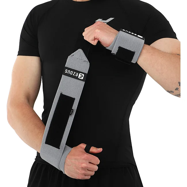 Кистевые бинты
 STRENGTH WRIST WRAPS (SOLID SUPPOR) EZOUS C-04 2штуки (Серый)