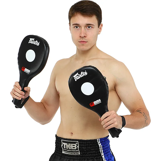 Одинарная ракетка для тхэквондо
 кожаная FAIRTEX
 FTX034 2шт (Черный)