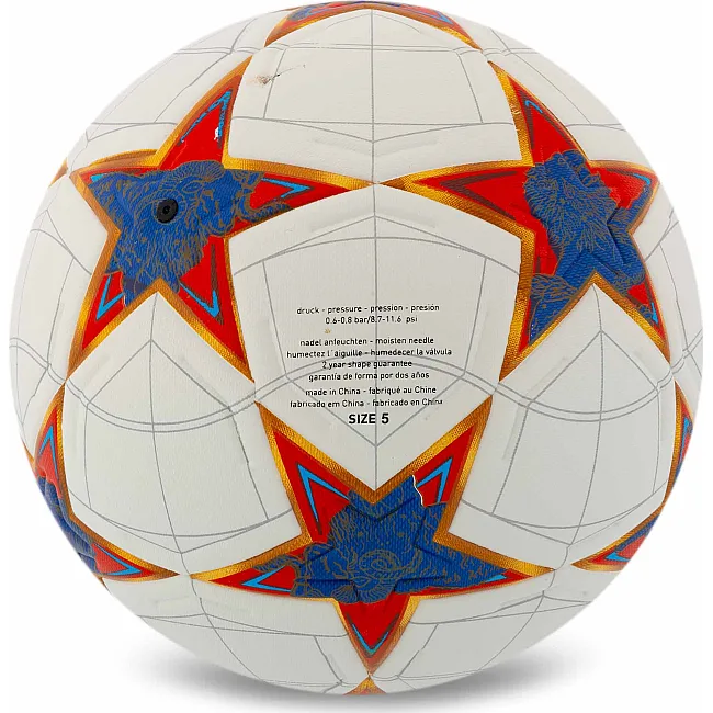 Футбольний м'яч SELECTARS SP-SPORT FB-7586 №5 PU (Білий-червоний)