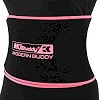 Пояс для похудения
 MDbuddy FI-2636
 110смх20смх3мм (Черный-розовый)