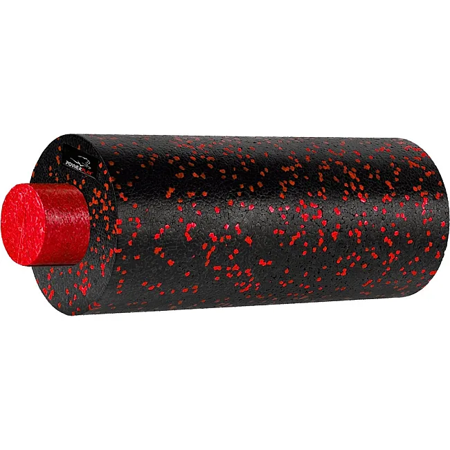 Масажний набір PowerPlay PP_4015 EPP Foam Roller Set 4in1 (2-ва роли + 2-ва м'ячі) Чорно-червоний