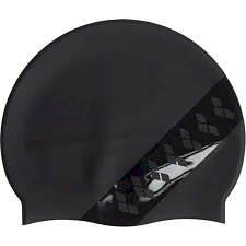 Шапка для плавания Arena ICONS TEAM STRIPE CAP белый, черный OFSM