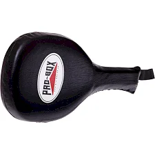 Ракетка хлопушка для тхэквондо одинарная кожаная PRO-BOX BO-0590 1шт (Черный)