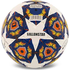 Футбольный мяч PREMIER BALLONSTAR FB-5157 №5 PU (Белый-синий)