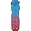 Бутылка для воды ION8 1000мл. BPA Free, Times To Drink, (ЭКО бутылка) BPA Free, Blue &amp; Pink