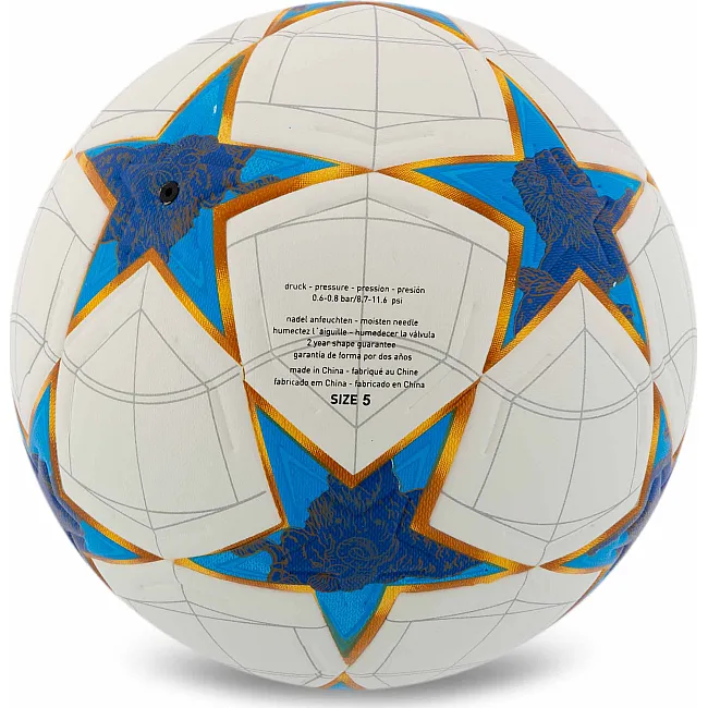 Футбольний м'яч SELECTARS SP-SPORT FB-7586 №5 PU (Білий-червоний)