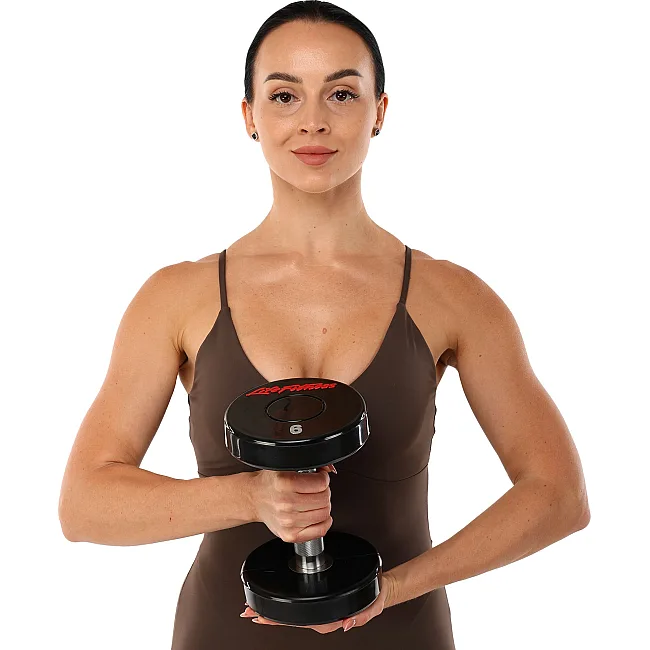 Гантель профессиональная
 с полиуретановым покрытием LIFE FITNESS SC-80081-6 1шт 6кг