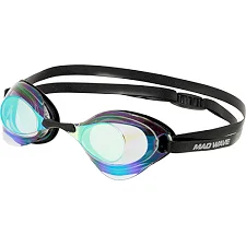 Стартовые очки для плавания радужные линзы MADWAVE TURBO RACER II RAINBOW M045806 (Фиолетовый)