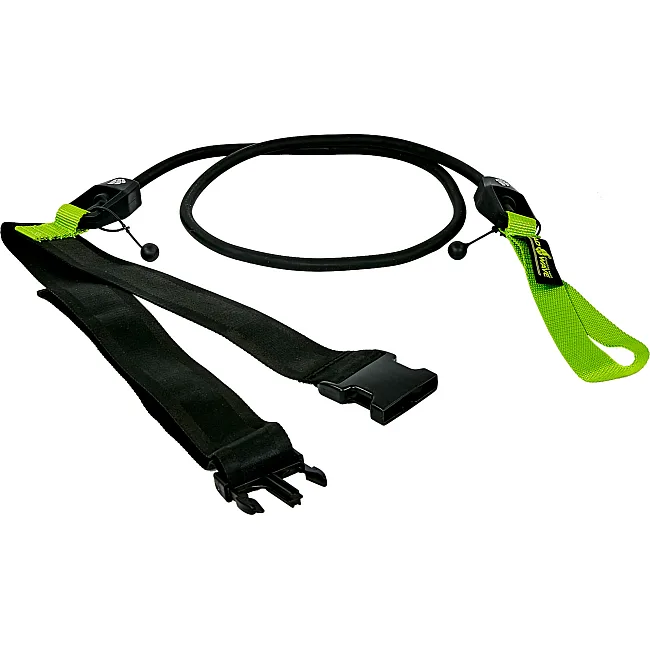 Трос эластичный с поясом MADWAVE

 SHORT BELT M077104 длина-1,15м (Черный-зеленый)