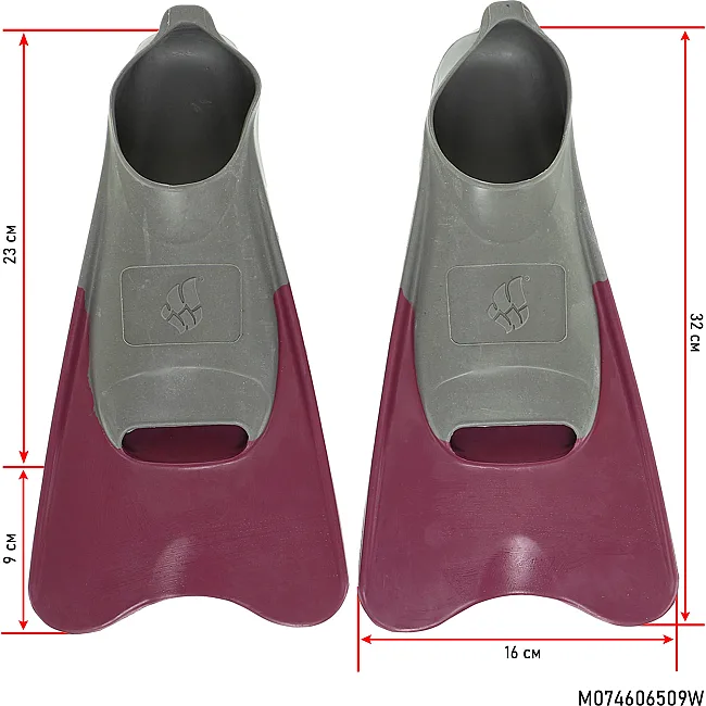 Короткие ласты для тренировок
 MADWAVE
 M074606509W
 40-41