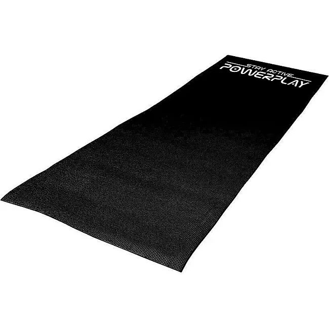 Коврик для йоги и фитнеса POWERPLAY 4010 PVC Yoga Mat Черный (173x61x0.6)