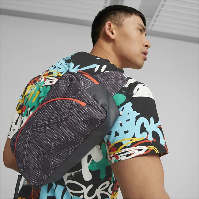 Сумка по пояс Puma Basketball Waist Bag 1,5L черный 23х13х6 см