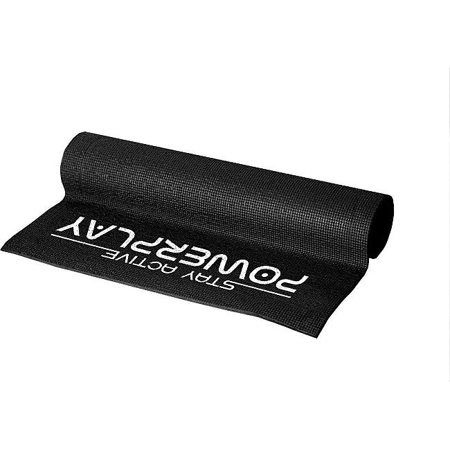 Коврик для йоги и фитнеса POWERPLAY 4010 PVC Yoga Mat Черный (173x61x0.6)