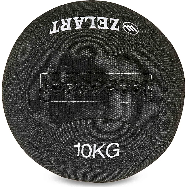 Мяч набивной медицинский для кроссфита в кевларовой оболочке WALL BALL ZELART
 FI-7224-10 10кг