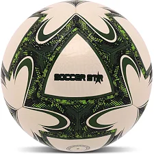 Футбольный мяч HYBRID SOCCER STAR TO-TOWN FB-4491 №5 PU (Белый-зеленый)