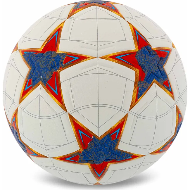 Футбольний м'яч SELECTARS SP-SPORT FB-7586 №5 PU (Білий-червоний)