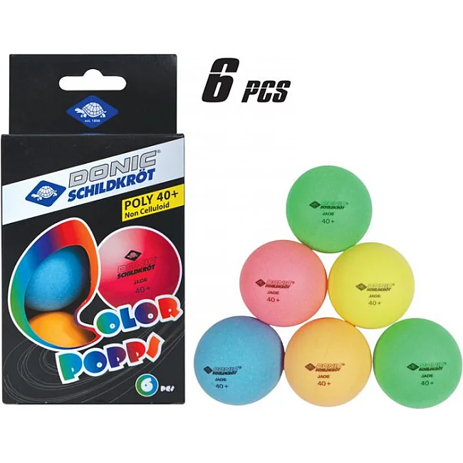Мячи для настольного тенниса Donic Color popps 6шт
