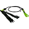 Трос эластичный с поясом MADWAVE SHORT BELT M077104 длина-1,15м (Черный-красный)