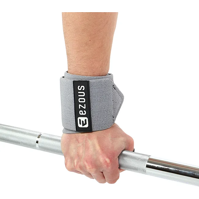 Кистевые бинты
 STRENGTH WRIST WRAPS (SOLID SUPPOR) EZOUS C-04 2штуки (Серый)
