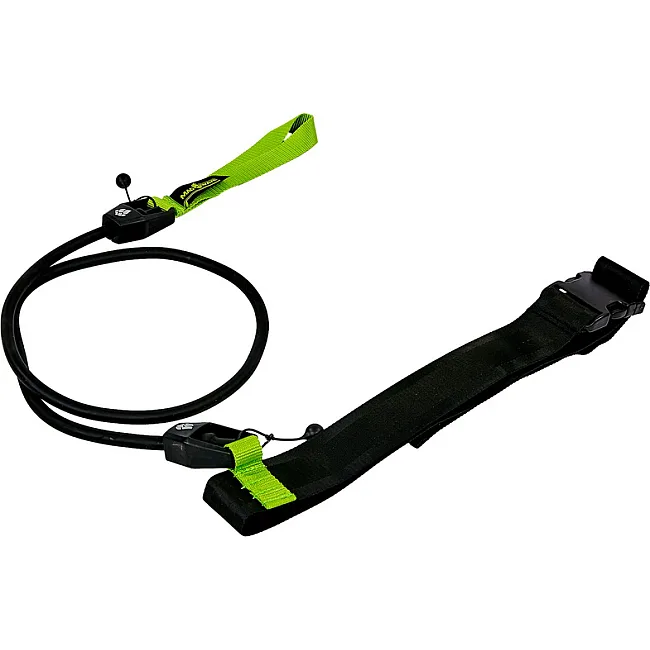 Трос эластичный с поясом MADWAVE SHORT BELT M077104 длина-1,15м (Черный-красный)