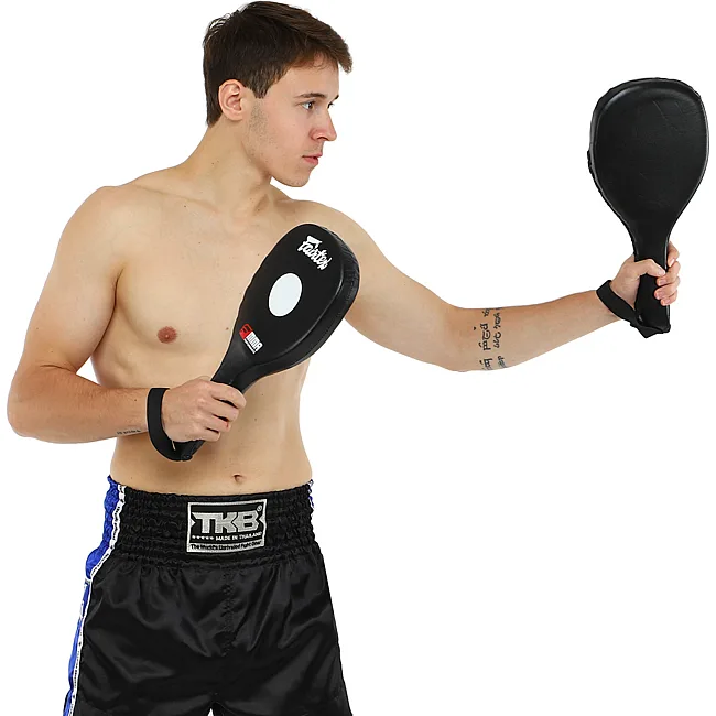 Одинарная ракетка для тхэквондо
 кожаная FAIRTEX
 FTX034 2шт (Черный)