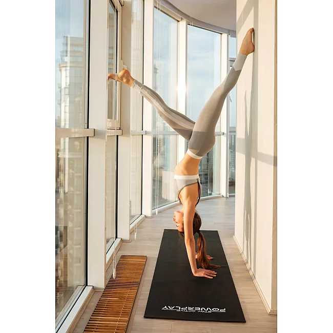 Коврик для йоги и фитнеса POWERPLAY 4010 PVC Yoga Mat Черный (173x61x0.6)