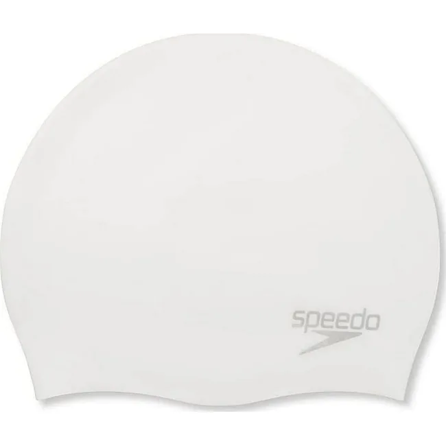 Шапка для плавания Speedo MOULDED SILC CAP AF/AM/AU белый
